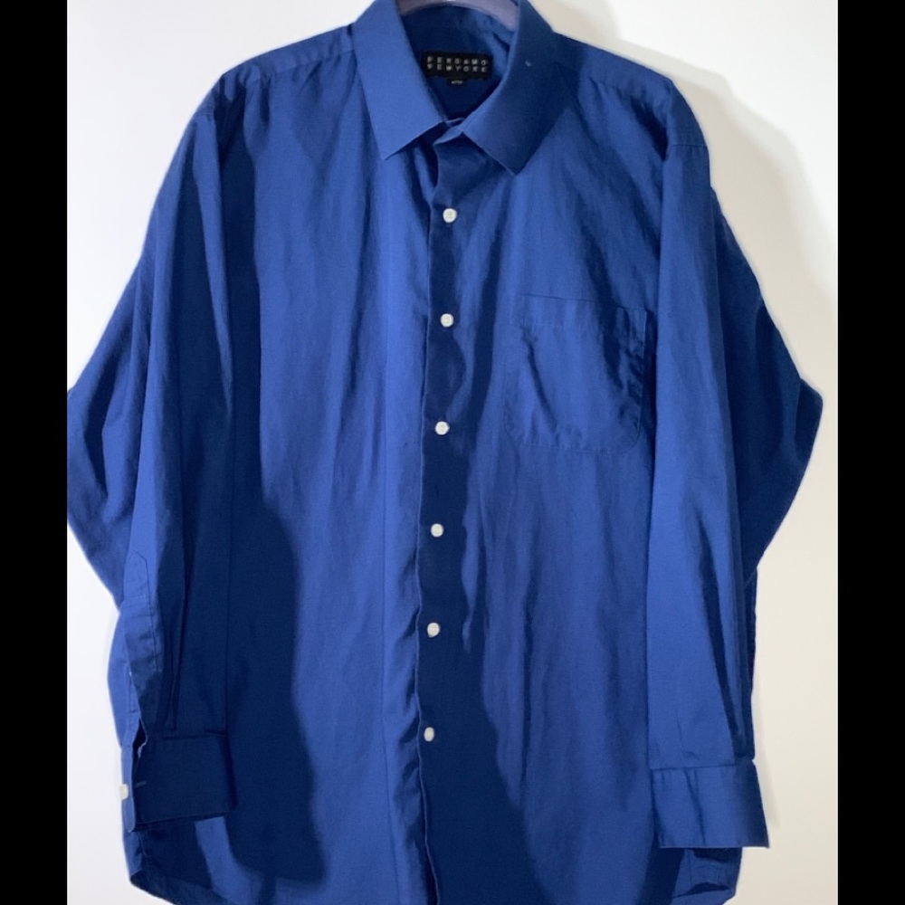 Blue button down